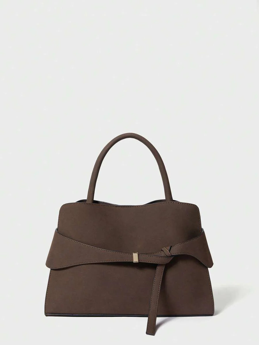BRIDE — Buckle Strap Top Handle Bag