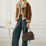 BRIDE — Buckle Strap Top Handle Bag