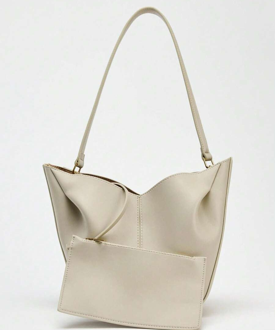 NACRE — Gathered Shoulder Tote