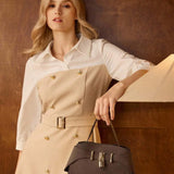 VERROU — Lock Detail Top Handle Bag