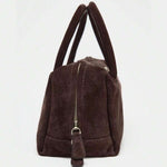 VELOURS — Suedette Boston Top Handle Bag