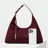 DUNE — Oversized Suede Hobo Bag