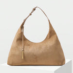 DUNE — Oversized Suede Hobo Bag Apricot