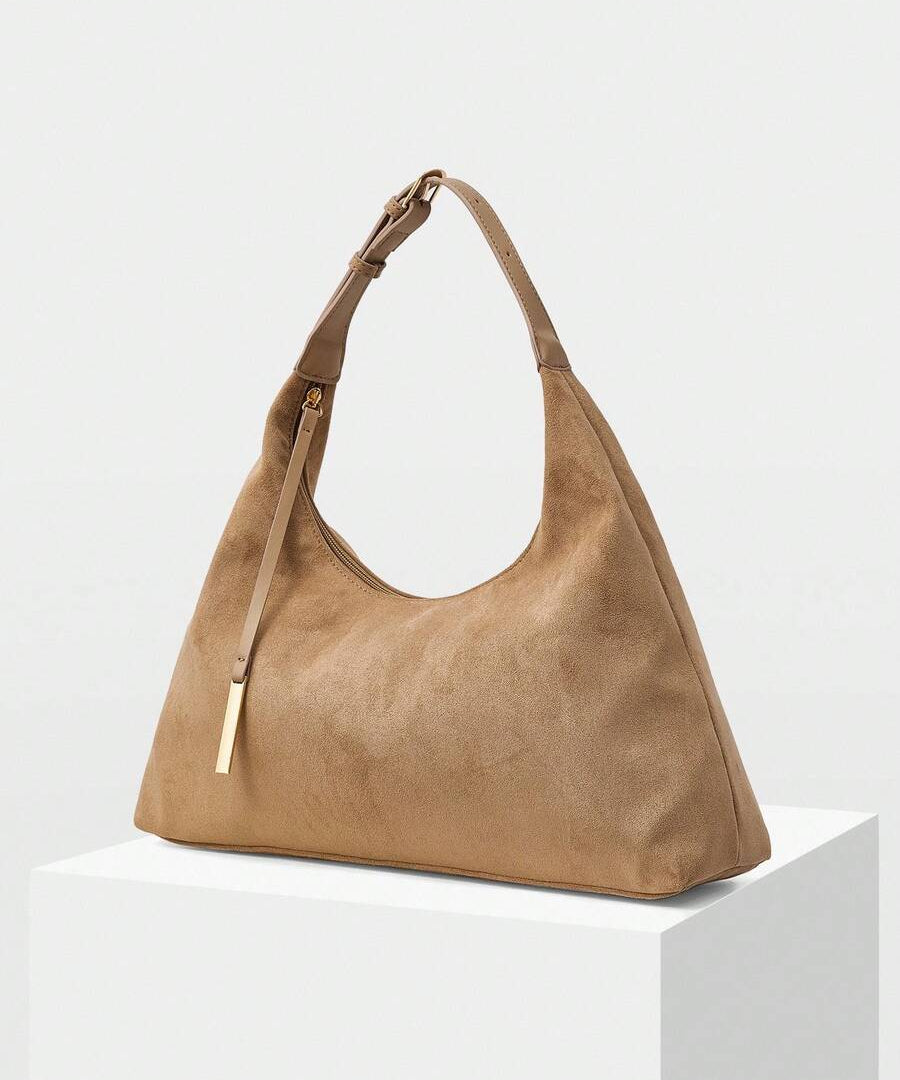 DUNE — Oversized Suede Hobo Bag