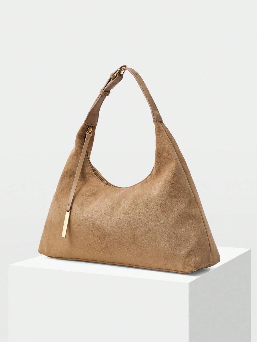 DUNE — Oversized Suede Hobo Bag