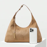 DUNE — Oversized Suede Hobo Bag