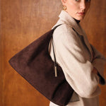 DUNE — Oversized Suede Hobo Bag