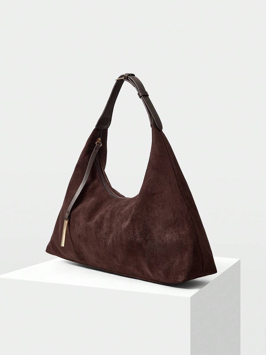 DUNE — Oversized Suede Hobo Bag