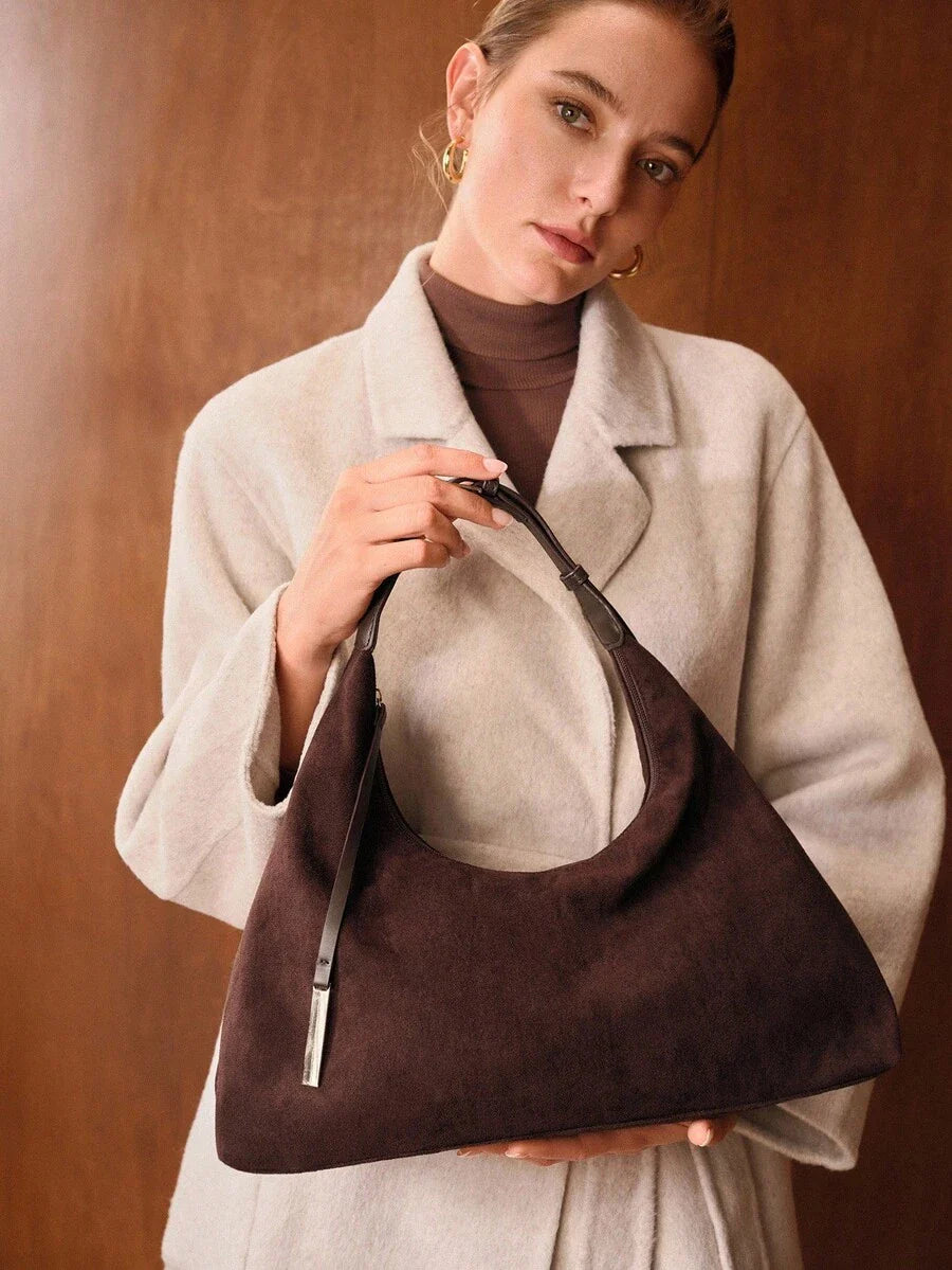 DUNE — Oversized Suede Hobo Bag