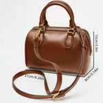 COGNAC — Mini Boston Top Handle Bag