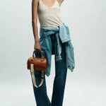 COGNAC — Mini Boston Top Handle Bag