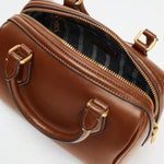 COGNAC — Mini Boston Top Handle Bag