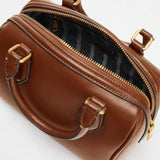 COGNAC — Mini Boston Top Handle Bag