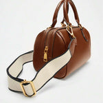 COGNAC — Mini Boston Top Handle Bag