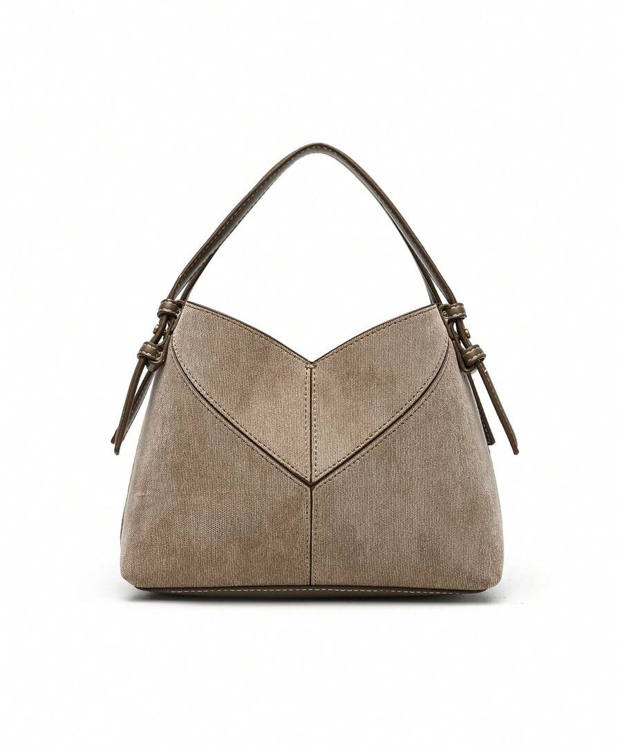 BRUME — Linen Hobo Bag Grey