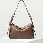 POULAIN — Soft Shoulder Hobo Bag Brown