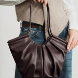 VOLANT — Ruffle Shoulder Tote Bag