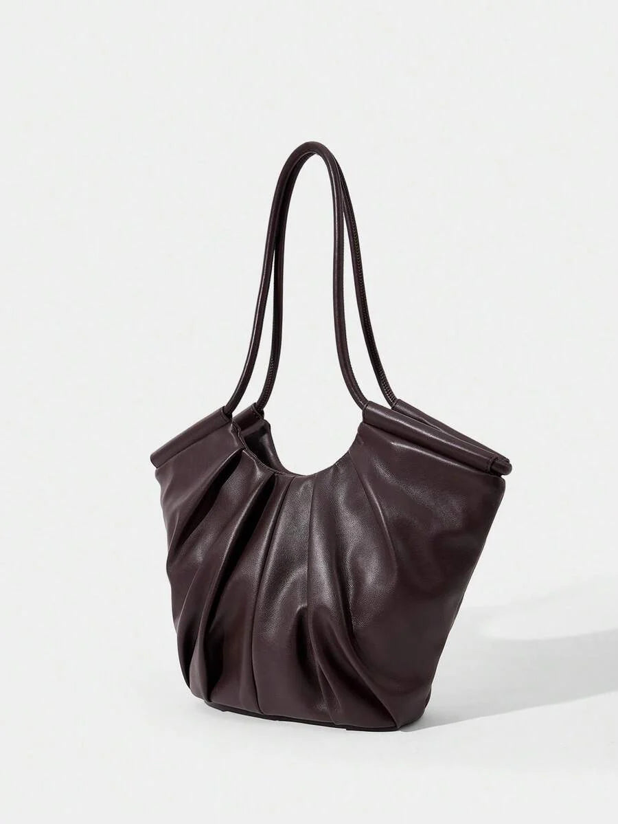 VOLANT — Ruffle Shoulder Tote Bag