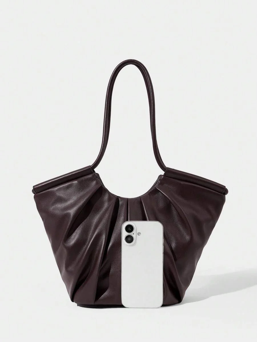 VOLANT — Ruffle Shoulder Tote Bag