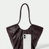 VOLANT — Ruffle Shoulder Tote Bag
