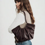 VOLANT — Ruffle Shoulder Tote Bag