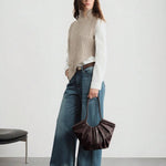 VOLANT — Ruffle Shoulder Tote Bag