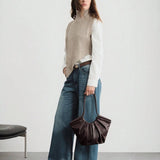 VOLANT — Ruffle Shoulder Tote Bag