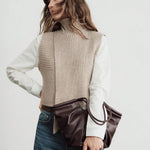 VOLANT — Ruffle Shoulder Tote Bag