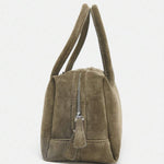 VELOURS — Suedette Boston Top Handle Bag