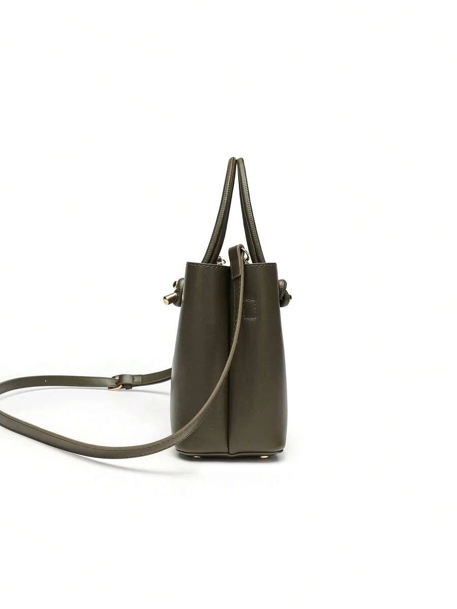 CÉLADON — Mini Structured Top Handle Tote