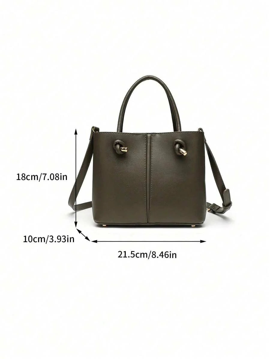CÉLADON — Mini Structured Top Handle Tote