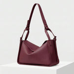 POULAIN — Soft Shoulder Hobo Bag Burgundy
