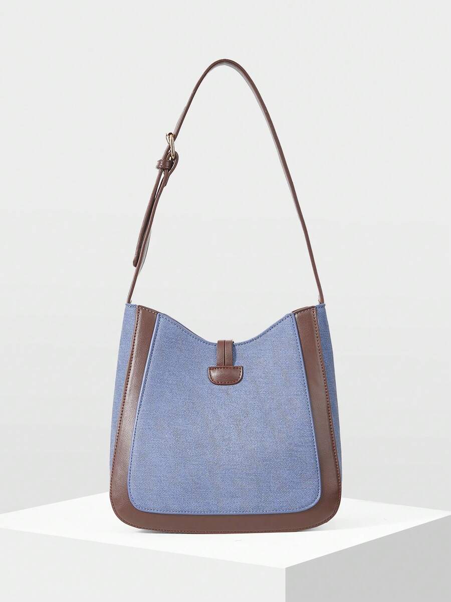 ANNEAU — Metal Ring Shoulder Hobo Bag