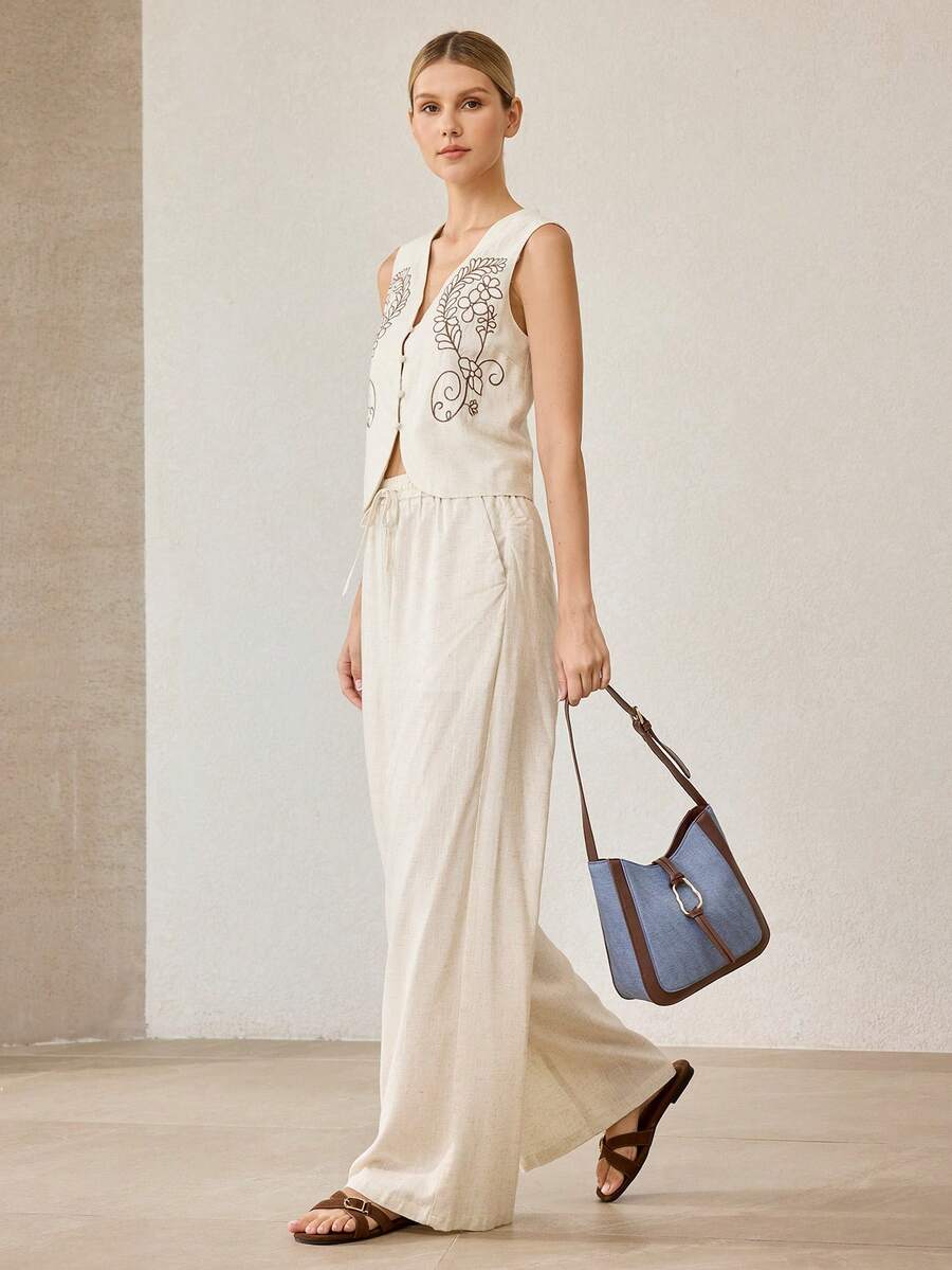 ANNEAU — Metal Ring Shoulder Hobo Bag