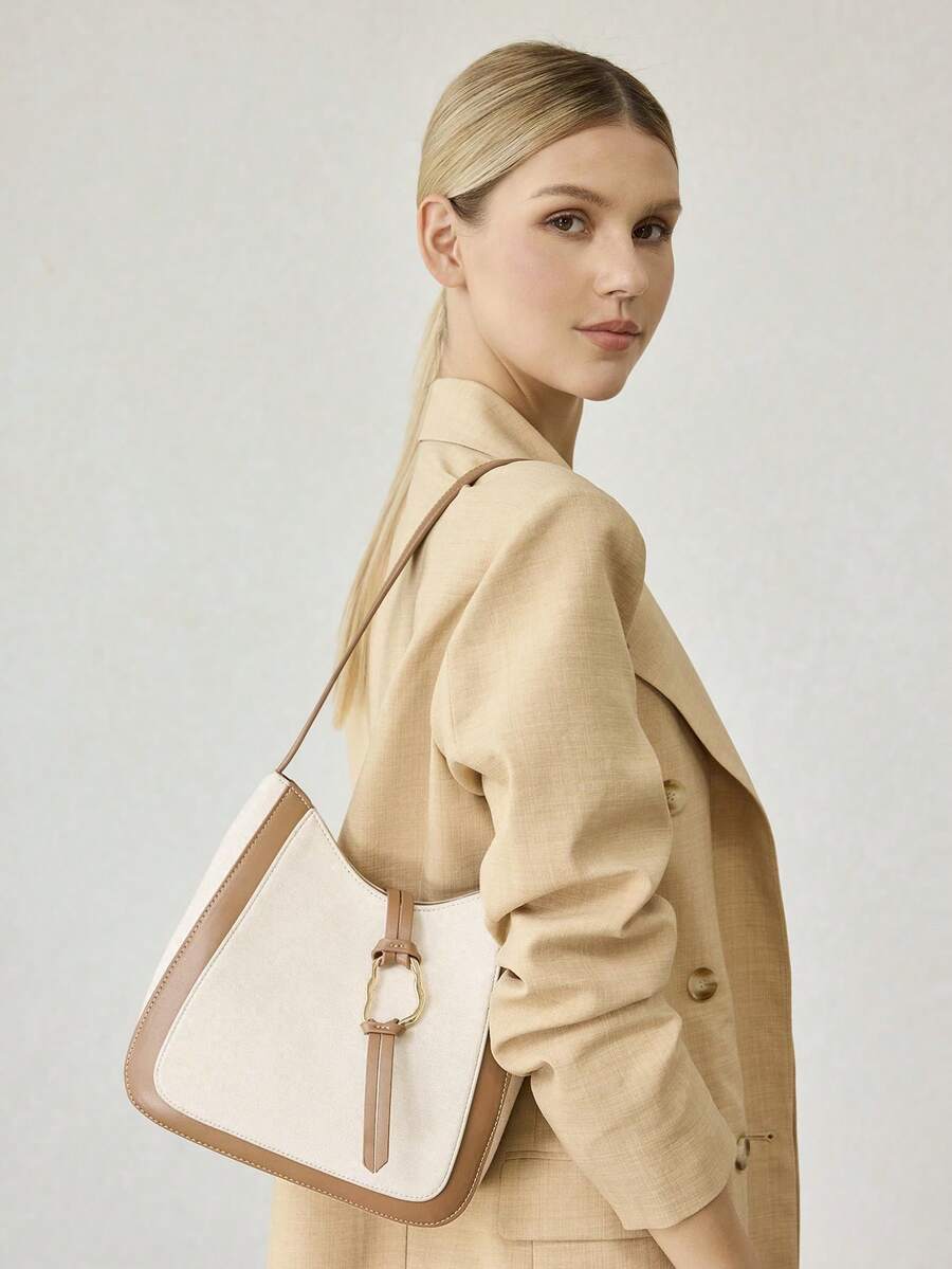 ANNEAU — Metal Ring Shoulder Hobo Bag