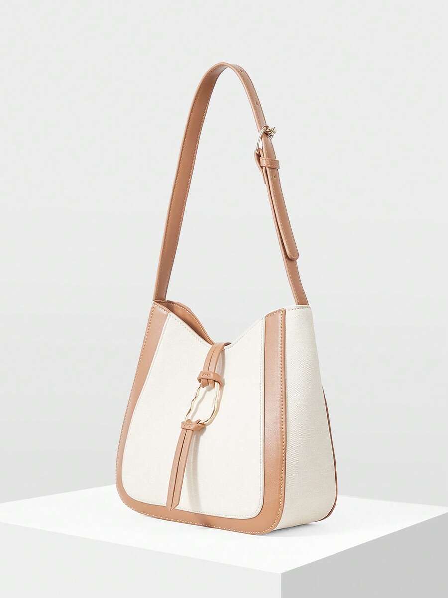 ANNEAU — Metal Ring Shoulder Hobo Bag