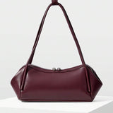 GALBE — Pleated Shoulder Bag Burgundy