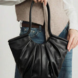 VOLANT — Ruffle Shoulder Tote Bag