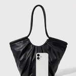 VOLANT — Ruffle Shoulder Tote Bag