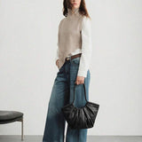 VOLANT — Ruffle Shoulder Tote Bag
