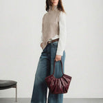 VOLANT — Ruffle Shoulder Tote Bag