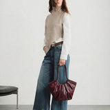 VOLANT — Ruffle Shoulder Tote Bag