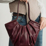 VOLANT — Ruffle Shoulder Tote Bag