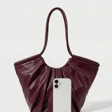 VOLANT — Ruffle Shoulder Tote Bag