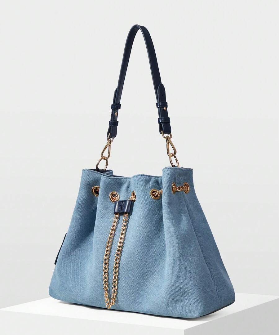 INDIGO — Chain Detail Bucket Bag