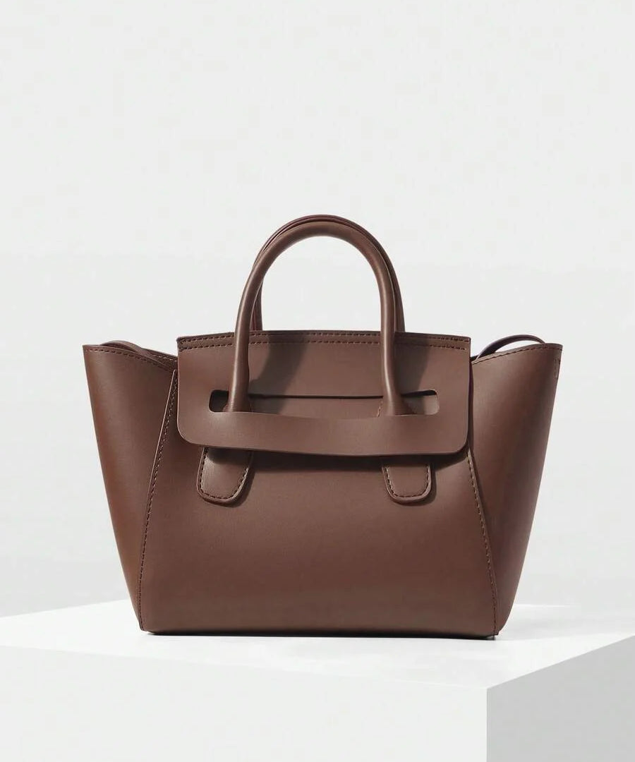 SOBRE — Structured Work Tote Bag Brown