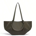 FRONCE — Pleated Oversized Tote Bag Green