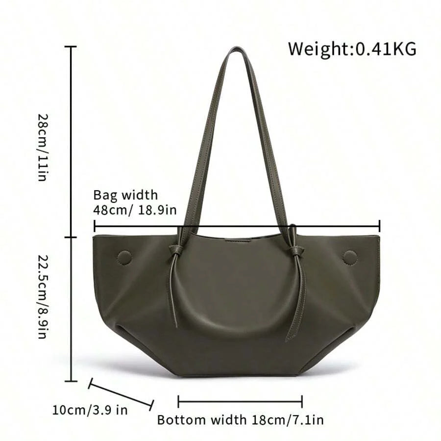 FRONCE — Pleated Oversized Tote Bag