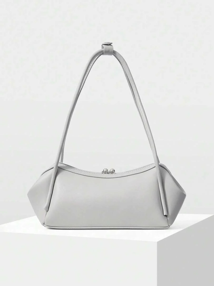 GALBE — Pleated Shoulder Bag Grey