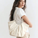 VOLANT — Ruffle Shoulder Tote Bag
